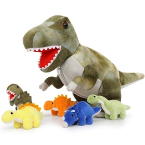 MaoGoLan Giant T-Rex Plush with 5 Baby Dinosaurs