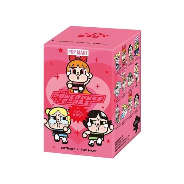 Figura de PVC de la misteriosa caja sorpresa de Blossom Bubbles Buttercup de Pop Mart Crybaby X Powerpuff Girls
