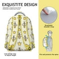 thumbnail image 5 of Stylish Small Backpack with Cute Queen Bee Pattern, Lightweight and Durable for School, Travel, or Gifting, 5 of 6