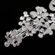 thumbnail image 4 of Nupcial De flor de material cristal Rhinestone Del cabellero Del De Joyería Gloria Peine del pelo de la boda joyería, 4 of 9