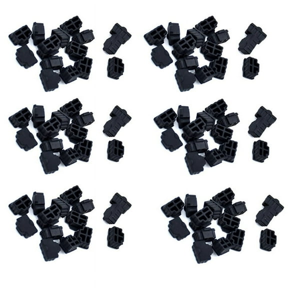 100pcs RJ45 Anti Dust Cover Caps Ethernet Hub Port Protector Plugs for Laptop, Computer, Router Easy to Install,100 x RJ45 Anti Dust Cover Caps,Black