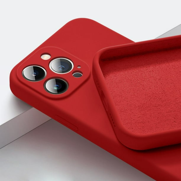 Funda de silicona líquida suave cuadrada original de lujo para iPhone 11 12 13 14 Pro Max Mini X XS XR 7 8 Plus SE 2020 cubierta a prueba de golpes Tan Jianjun unisex