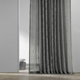 thumbnail image 4 of Vega Charcoal Patterned Linen Sheer Curtain (1 Panel), Vega Charcoal, 50W X 84L, 4 of 8
