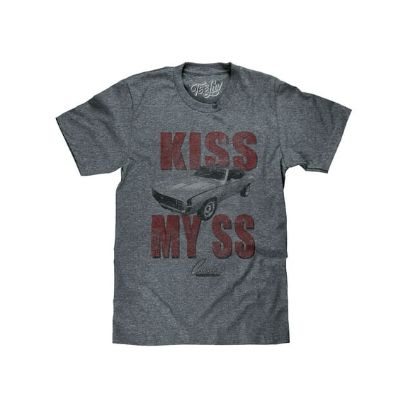 Tee Luv Men's Faded Chevrolet Kiss My SS Camaro Shirt (S)