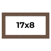 17x8 Frame Brown Distressed Barnwood Picture Frame | Rustic Farmhouse Photo Frame Includes UV