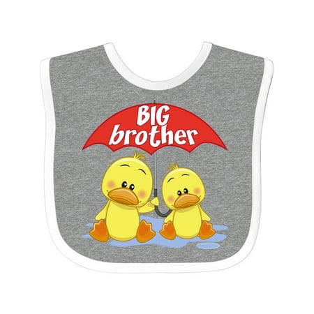 

Inktastic Big Brother Duck Gift Baby Boy Bib