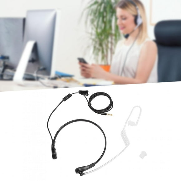 Auricular Con Micrófono De Garganta, Interfaz Ajustable De 3,5 Mm, Auricular Con Micrófono De Garganta De Alta Sensibilidad Para Teléfono Inteligente