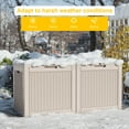 thumbnail image 4 of Easy Up 30 Gallon Resin Deck Box, Lockable Patio Outdoor Storage Box for Furniture, Garden Tools and Tools Storage, Waterproof Outside Storage Boxes, 4 of 7