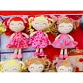 thumbnail image 3 of Gloveleya Plush Baby Doll Girl Gifts Soft Baby Dolls Figure Toy Gold Hair Strawberry Dress 9 Inches, 3 of 6