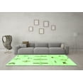 thumbnail image 3 of Ahgly Company Indoor Rectangle Solid Green Modern Area Rugs, 4' x 6', 3 of 4