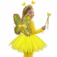 thumbnail image 5 of Rggeeun Toddler Girls Dress With Play Pretend Performance Party Wear Colorful Tutu Dresses Breathable Casual O-Neck Sundress, 5 of 5
