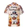 thumbnail image 2 of Happy Thanksgiving Bichon Frise Welcome Thankful Fall Autumn Pumpkin Hawaiian Shirt Breathable Summer Unisex Merch Bichons Dog Lovers Gifts Idea - 02021, 2 of 6