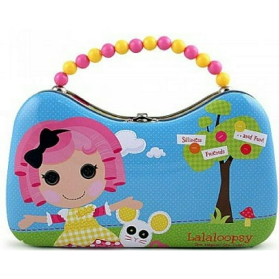 Tin Box Company Lalaloopsy All Scoop Unisex Child Purse with Beaded Handle Blue