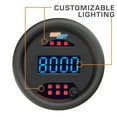 thumbnail image 5 of GlowShift | 2-1/16" (52mm) 10 Color Digital Series Tachometer RPM Gauge with Built-In Shift Light, 5 of 6