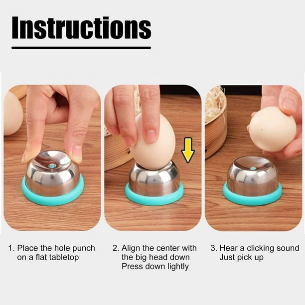 Ynlkorvg Egg Beater Eierstecher Eipicker Eierpiekser Aus Edelstahl Eierpicker Eierlocher Eierpieker Eipicker Eidorn Eierschneider Eier Piekser Eierpiekser Chick Egg Hole Puncher Eierschalen Lochs