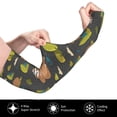 thumbnail image 3 of Balery Funny Sloths In The Forest Cooling Arm Sleeves for Men & Women – Breathable, Moisture-Wicking Arm Sleeves for Women, Men & Kids, 3 of 8