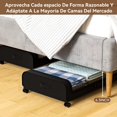 thumbnail image 2 of 2Pcs Contenedores de Almacenamiento Debajo con 6 Bolsa de Almacenaje, 80 X 43.5 X 16 cm, Contenedores de Almacenaje Debajo de La Cama con Ruedas, para Ropa y Edredones,Zapatera Organizador, 2 of 7