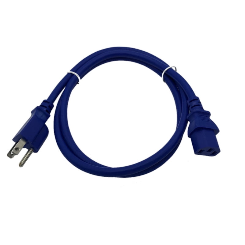 Blue 4 FT POWER SUPPLY CORD CABLE FOR MICROSOFT XBOX ONE 1 BRICK CHARGER ADAPTER 