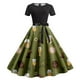 thumbnail image 3 of WILLBEST Vestidos Casuales para Mujer Vestido Informal de Verano de Manga Corta con Cuello Redondo y Cinturón Extraíble con Estampado de Oktoberfest Grande​​, 3 of 3