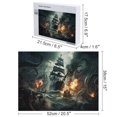thumbnail image 2 of 500 Piece Jigsaw Puzzle Pirate Ship Jigsaw For Active Thinking Party Entertainment,Challenging And Stimulating Puzzle Game,Funny Gifts, 2 of 8