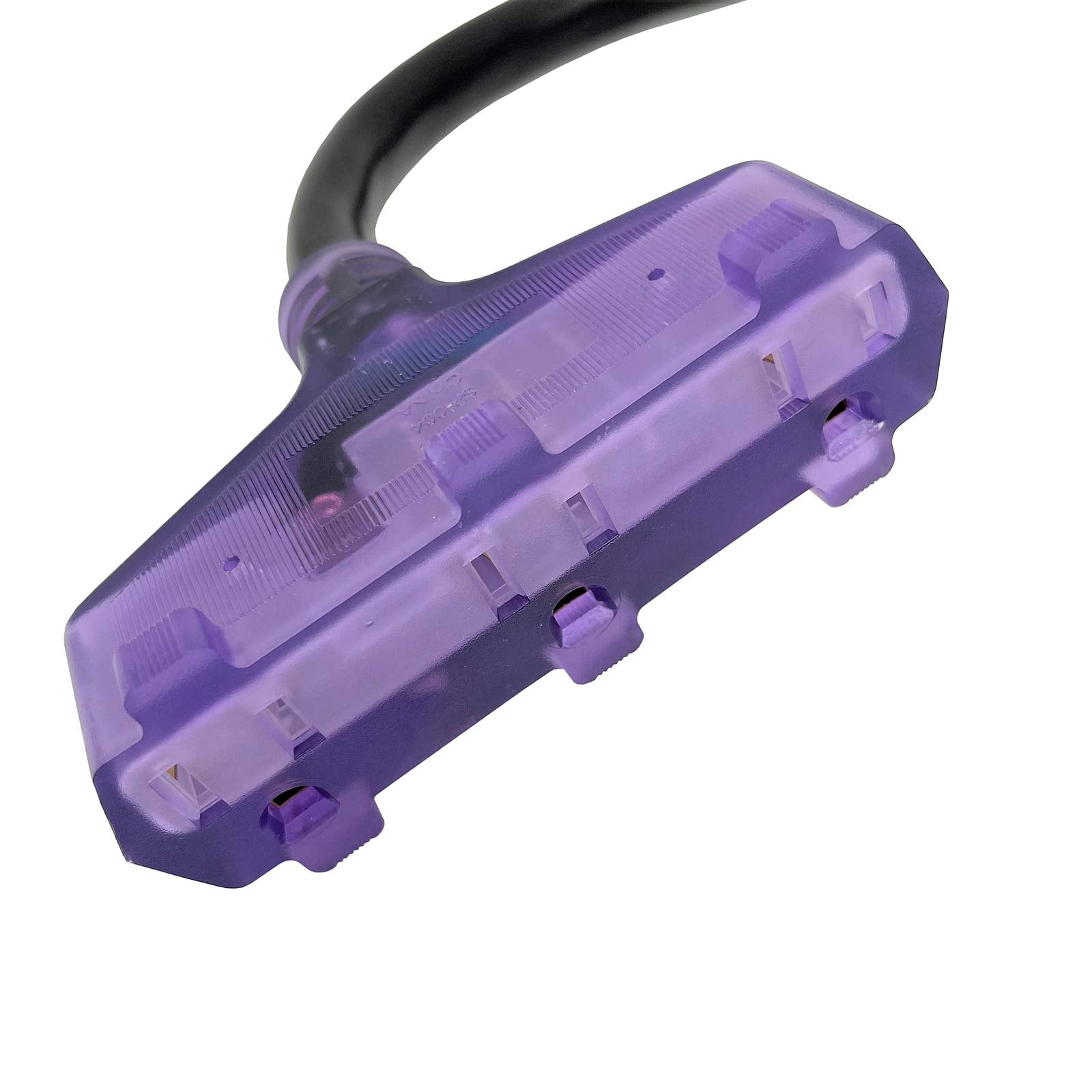 Parkworld 62343 Range Adapter Cord, 10-50P Male to (3) 5-15R Female Household Tri Outlet with Lighted Output 125V, 14 inch