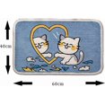thumbnail image 2 of Cute Cat Bath Mat 15.7" x 23.6" Cartoon Animal Bathroom Rug Absorbent Non-Slip Super Soft Plush Microfiber Carpet Machine Washable Shaggy Floor Mat fo, 2 of 4
