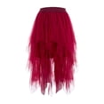 thumbnail image 1 of Jupe Tutu en Tulle Unie pour Femme Taille Élastique Maille Filet Longue Jupe Paragraphe Robe, 1 of 3