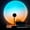 Sky Blue, variant on Sunset Lamp Projection Rotation Rainbow Projection Lamp Led Romantic Visual Led Light Network Red Light