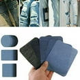 thumbnail image 1 of YAOMOBB DIY Jeans Repair Repair Kit Iron on Patches for Denim 25/30PCS Inside Thigh Rectangular Elliptical Square Shape Jeans Decorating Patch, 1 of 7