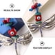 thumbnail image 5 of Llavero de metal llavero con mariposas y gala de ojos pendant encanto gran regalo, 5 of 6