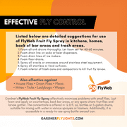 FlyWeb Fruit Fly Spray Concentrate - 12.8 fl oz Bottle by Gardner