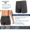 thumbnail image 5 of Dockers Men’s Cotton Stretch Boxer Briefs – 4-Pack Comfort & Support for All-Day Wear, 5 of 7