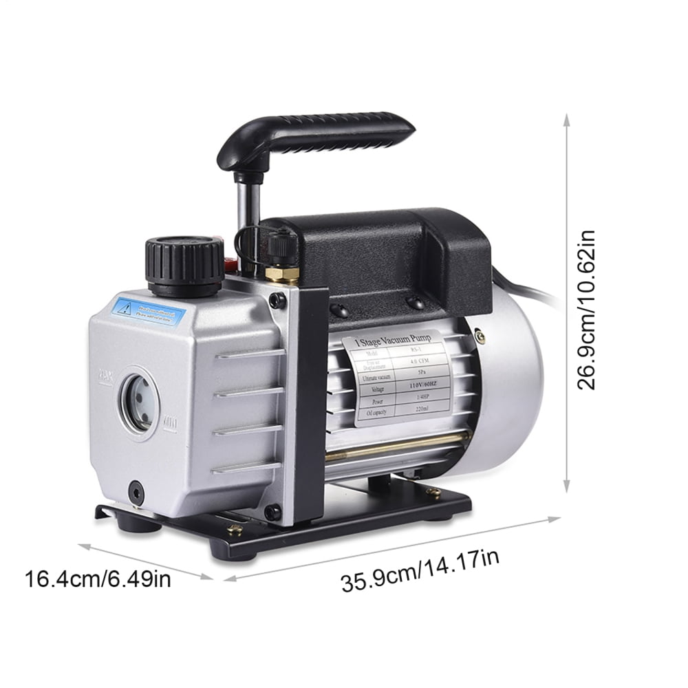 Air Vacuum Pump 110V Auto Air Conditioner Vacuum Pump 4 CFM AC Repair Tools No Oil Included for Industrial Refrigeration Repair Vacuum Packaging