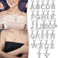 thumbnail image 1 of XWSHYW Collares Colgantes Moda Mujer Regalo 26 Letras Inglesas Nombre Cadena Colgante Collares Joyería, 1 of 2