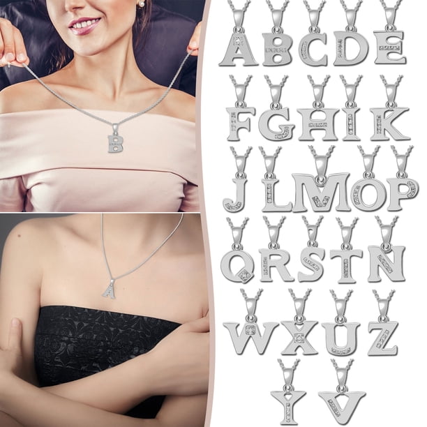 onlyliua Liquidación Collar y Colgante de Cadet y Nombre y 26 Letras En Inglés, Moda para Mujer