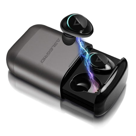 Wireless Earbuds, ABLEGRID Bluetooth 5.0 TWS True Wireless Headphones with 400mAh Charging Box Hi-Fi Noise Cancellation Bluetooth Headphones Sweat Proof Bluetooth Earbuds with Mic for Workout