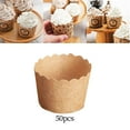 thumbnail image 1 of pitrice 50Pcs Baking Cups Baking Tools Decoration for Restaurant Dessert Shop Style I, 1 of 8