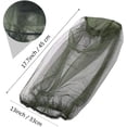 thumbnail image 3 of Moustiquaire Tête de Filet Vert Couverture de Maille, Filet de Protection du Visage Insecte Résistance aux Moustiques Chapeau de Poisson Soleil, avec des Trous Extra Fins, Tête de Protecteur, Parfait pour les Hommes Ou les Femmes en Plein Air (2 Pack), 3 of 7