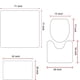 thumbnail image 2 of Lankey, 1/4 Uds., juegos de cortinas de ducha con alfombras, cortina de ducha con estampado de patrón 3D romántico, juegos de cubiertas de inodoro para baño para regalos Lankey KBA00011C4V4ZHY0003MX, 2 of 7
