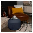 thumbnail image 6 of Drevy Indoor or Outdoor Pouf Foot Stool Ottoman - Navy - Knit Bean Bag Floor Chair - Living Room, Bedroom and, 6 of 8