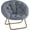 Grey, variant on Cozy Chair, Faux Fur Saucer Chair for Bedroom, Comfy Foldable Moon Chair, Round Fluffy Chair for Living Room, Fuzzy Saucer Chairs for Adults Room, Grey