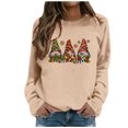 thumbnail image 1 of WEAIXIMIUNG Chandail en Molleton pour Femmes Col Rond Fermeture Éclair Mode de Noël Décontractée Imprimé Bonhomme de Neige Chandail à Manches Longues Sans Chapeau, 1 of 6