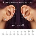 thumbnail image 6 of Unique Moments 14K White Gold 1.25 Ct Round Cut Lab Grown Diamond Stud Earrings for Women, 6 of 8