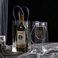 thumbnail image 1 of RV 5 Pvc impermeable vino tinto helado portátil bolsas de vino de hielo embalaje de vino bolso transparente bolsa de regalo Rojo Verde, 1 of 5