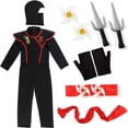 thumbnail image 3 of Disfraz de Halloween, Pecho musculoso Rojo Negro Disfraz de Pecho Muscular Rojo Negro Disfraz de Poder para niños Funcionalidad de Alta precisión, 3 of 7