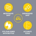 thumbnail image 4 of Medela 8 Ounce Breastmilk Bottle Set, Clear with Volume Markings, 3 Pack, 4 of 8