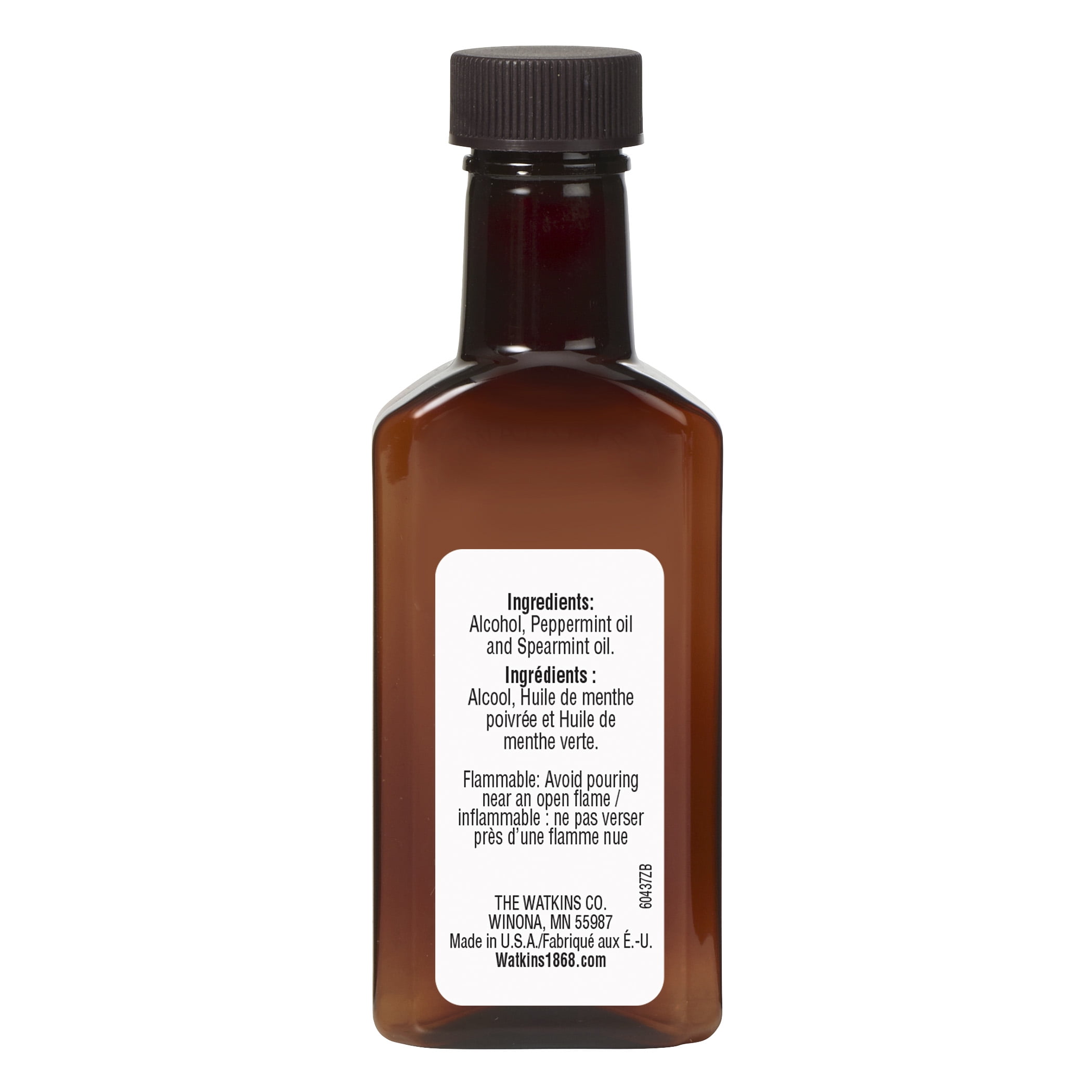 (2 pack) Watkins Pure Mint Extract, 2 fl oz (Shelf Stable, Plastic container)