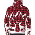 thumbnail image 7 of Wukai Christmas Buffalo Plaid Print Men Hoodies Fleece Sweatshirts Long Sleeve Sweaters Pullover Fall Outfits Winter Clothes-XX-Large, 7 of 7