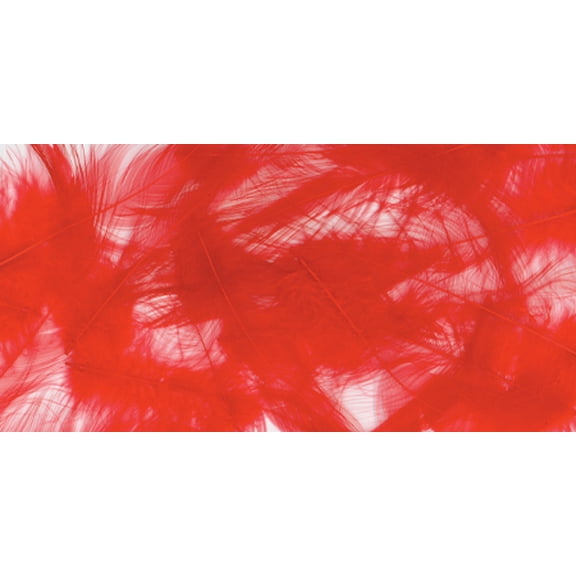 Zucker Marabou Feathers .25oz-Red