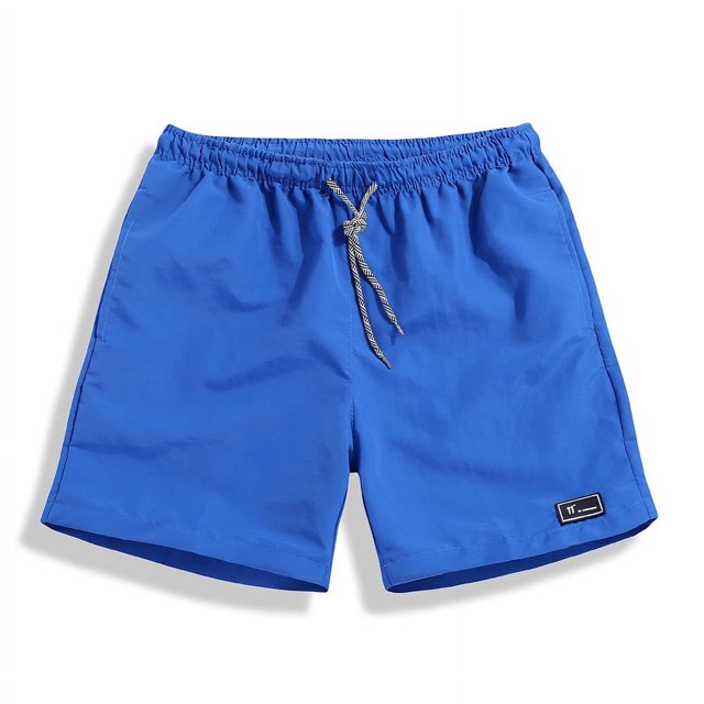 Pantalones cortos para hombre, pantalones de playa holgados e informales, pantalones cortos de color liso, ligeros y de secado rápido